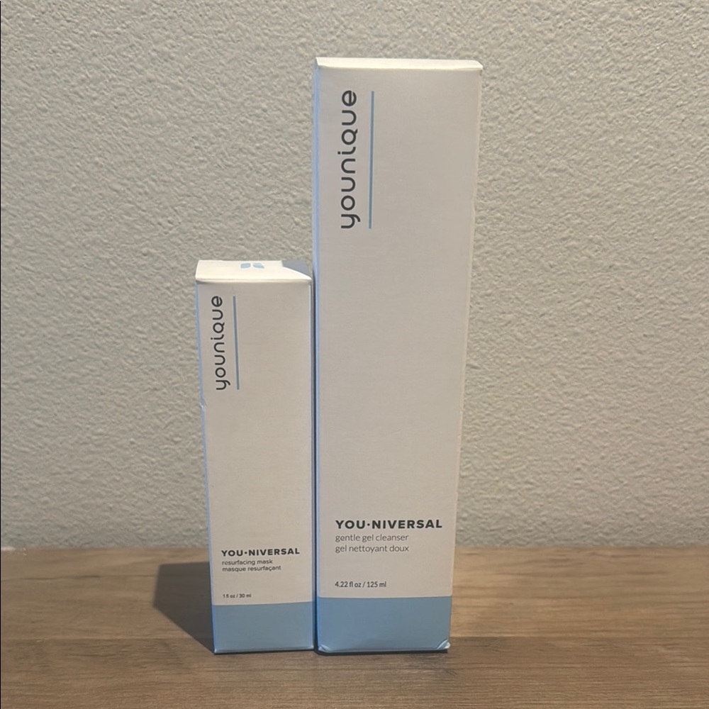 Younique Youniversal Gel Cleanser & Resurfacing mask bundle